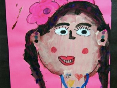 Children's Artwork | Chelsea self-portrait, Kindergarten