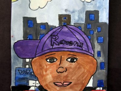 Children's Artwork | Jose self-portrait, Grade 4